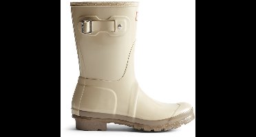Hunter - Women's Original Short Gloss Wellington Boots Gravel/Kettle - Maat 42