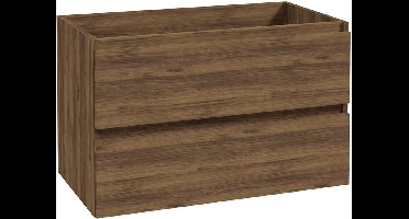 Alvara wastafelonderkast 80 cm warm eiken – 2 laden – softclose – houtlook