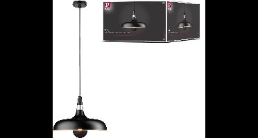 Hanglamp Juna E27 max. 20W Zwart mat, Champagne dimbaar Metaal