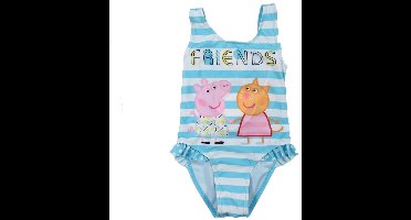 Peppa Pig badpak - blauw - Peppa Friends zwempak - maat 92/98