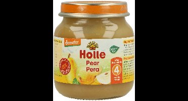 Minipotje 100% Peer 4m+ 125 g (Fruit - Peer)|Mini Jar of 100% Pear 4m+ 125 g (Fruits - Pear)|Mini Pot de 100% Poire 4m+ 125 g (Fruits - Poire)