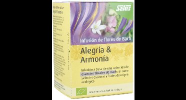 Infusion Bach Flowers Joy en Harmony 15 Infusie theezakjes|Bach Flowers Joy and Harmony Infusion 15 infusion bags|Fleurs d'infusion Bach joie et harmonie 15 sachets infuseurs