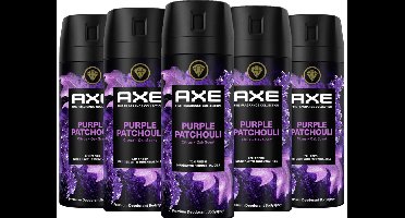 AXE Fine Fragrance Deo Spray - Purple Patchouli - 5 x 150 ml Voordeelverpakking