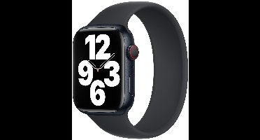 Apple Siliconen solobandje voor de Apple Watch | 38/40/41/42 mm - Maat 6 - Midnight