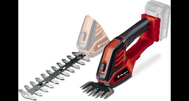 Einhell Accu Gras-/Heggenschaar GE-CG 18/100 Li Solo - Power X-Change - 18 V/Li-Ion - Knipbreedte grasschaar: 10 cm - Snoeibreedte heggenschaar: 20 cm - Excl. accu en lader