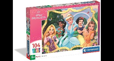 Clementoni - Puzzel - 104 Stukjes - Disney Princess - Kinderpuzzel - Vanaf 6 Jaar