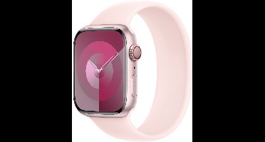 Apple Siliconen solobandje voor de Apple Watch | 44/45/46/49 mm - Maat 12 - Light Pink