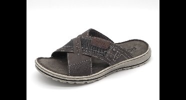 Rohde Heren Slipper - 6731-55 Taupe/Jeans - Maat 42
