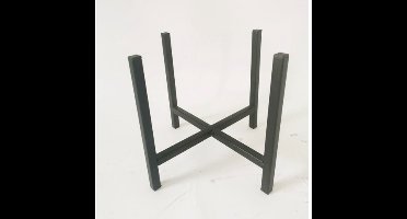 Metal stand black 36x36h75cm