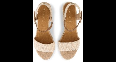 Tom Tailor - Sandalen met sleehak - Maat 42 - offwhite-sand