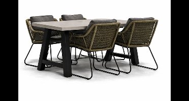 Tuinstoel Portofino olijf groen met cento tafel 180 cm