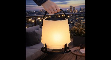 MikaMax Open Air Play - Bluetooth Speaker met Lamp & Zonnepaneel - Draagbaar - 5W - Compact & Krachtig Geluid - Voor Binnen & Buiten