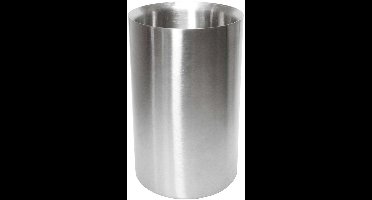 Cookinglife Wijnkoeler Dubbelwandig - Fleskoeler - Wine Cooler - RVS Zilver - Koelt Zonder IJs - Ø 12 cm
