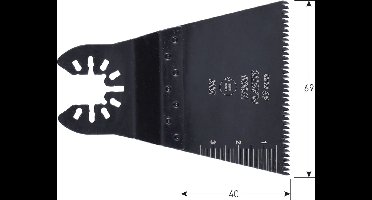 Rotec Open-Back invalzaagblad, BiM, type MTC69bi, 69 x 40 mm (5 stuks)