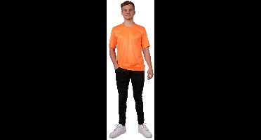 T-shirt neon oranje Heren - Maat XL