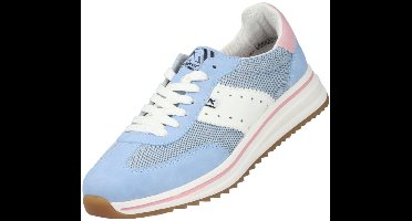 Rieker dames veterschoenen lichtblauw - extra breed