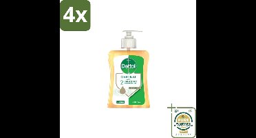 Dettol Handzeep Original 250 ml - Voordeelverpakking - 4 stuks - Antibacterieel - Hydratatie