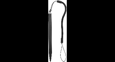 Stylus Pen voor Resistieve Touchscreens met Springtouw - Geschikt voor tablets en schrijfborden - Zwart.