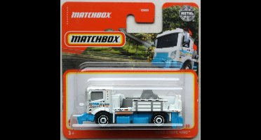 MATCHBOX STREET CLEANER MBX ROAD STRIPE KING TRUCK 60-100 BLEU WHITE (1:64) METAL