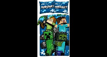 Minecraft Dekbedovertrek Creepers - 140 x 200 + 70 x 90 cm - Polyester