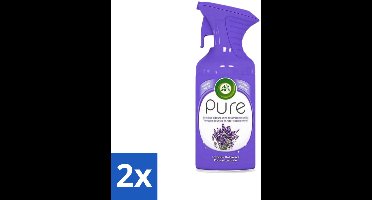 2 x Air Wick - Luchtverfrisser Spray - Paarse Lavendel - 250ml - Luchtverfrisser - Lavendelgeur - Geurspray - Huisgeur - Ongewenste Geur