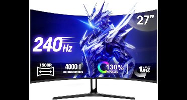 SCH® Gaming Monitor 240hz - Gaming Monitor - Zwart - ‎20cm x 62cm x 46cm