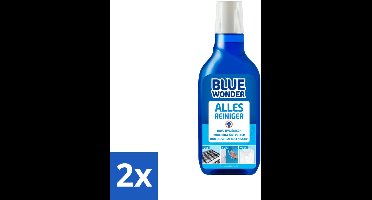 2 x Blue Wonder Allesreiniger 750 ml - Allesreiniger - Schoonmaakmiddel - Vloerreiniger - Keukenreiniger - Multifunctioneel