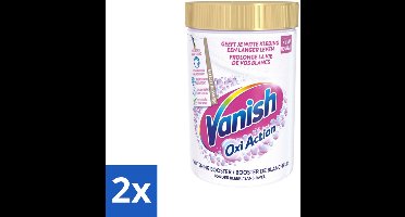 2 x Vanish Oxi Action - Vlekkenverwijderaar Poeder - Zonder Bleek - Witte Was - 710 Gram - Vlekkenverwijderaar - Witte Was - Waspoeder - Vlekken Verwijderen - Wasverzachter