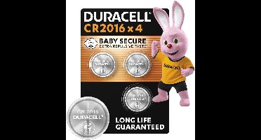 Duracell - Lithium-knoopcelbatterij - CR2016 - 4 stuks