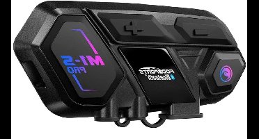 Motorfietsintercom - Motorfietshelm - Bluetooth - Headsets - Handsfree - Communicator - Intercom - 2000M Koppelbaar tot 6 Bestuurders - Bluetooth Helm Headset - Communicator BT Interphone