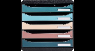 Exacompta Ladenbox Big Box Plus 5 laden Skandi - Geassorteerd - 309606D