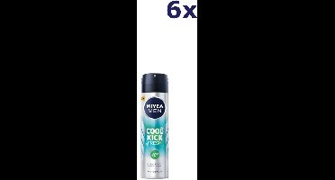 6x Nivea Deospray Men – Fresh Kick 150 ml