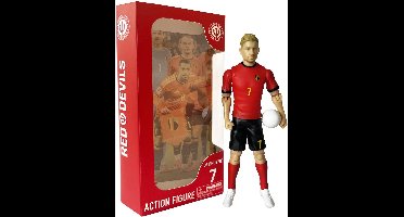 Megableu - Rode Duivels - Actiefiguur 20 cm - Kevin De Bruyne - Voetbal Speelfiguur met Bewegende Ledematen