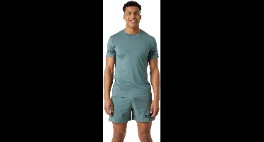 Björn Borg Sportshirt Heren Korte Mouw - Balsam Groen - Gerecycled Polyester - Maat M