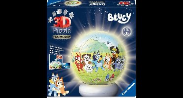 Ravensburger – Bluey – 3D Puzzle-Ball Nachtlicht – 73 Stukjes