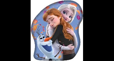 Frozen sierkussen Elsa en Anna Heart - 33 x 28 cm