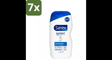7 x Sanex - Deskundige Huidgezondheid - Douchecrème - Beschermend - Alle Huidtypes - 400 ml - Huidbeschermende Douchecrème - Huidversterkende Douchecrème - Douchecrème Voor Alle Huidtypes - Huidbarrière Beschermen - Hydraterende Douchecrème