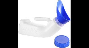 Core® Plasfles Mannen - Urinaal voor Mannen - Urinaal - Blauw- 28 x 10 x 13 cm; 130 g