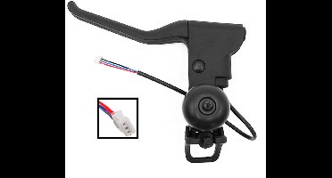 Segway-Ninebot, Linkerremhendel met bel voor Ninebot Segway F2, F2 Plus, Zwart