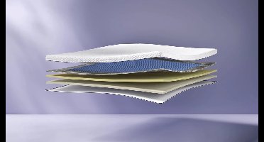 Emma AirGrid Topper 80x200 – Verkoelende Topmatras met Drukverlichting – Wasbare Hoes – ±9 cm – Wit