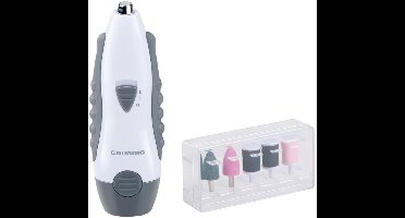 Grundig Manicure Set Elektrisch 5-in-1 - Manicureset voor Handen en Voeten - Elektrische Pedicureapparaten met 5 Opzetstukken - Compacte Set voor Thuis en Reizen
