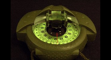 Plastimo kompas, geel, mills, glow in the dark verlichting