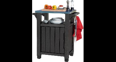 Keter Unity Classic BBQ tafel - 76,4x52x90cm - 93L - Grafiet