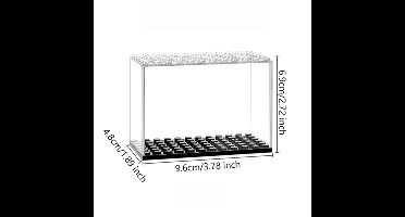 VAEM Display Vitrine Box geschikt voor LEGO Minifigs - Minifigures -Showcase Box -4,8cmx9,6cmx6,9cm kleur Zwart