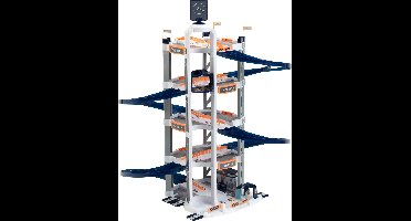 Theo Klein Mercedes-Benz-parkeergarage met 5 verdiepingen - 55x55x85 cm - wit blauw