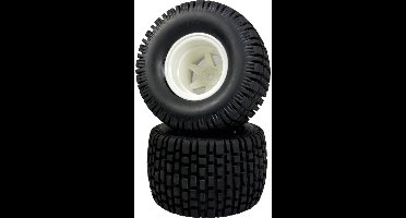 Absima 1:10 Monstertruck Complete wielen Block-Profiel Wit 2 stuk(s)