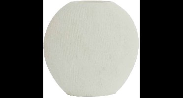 Light & Living Vaas Renda - Wit - 40.5x11x40cm - Synthetisch-Kunststof - Modern - Bloemenvaas - Woondecoratie - Decoratieve vaas voor woonkamer of slaapkamer