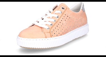 Rieker dames veterschoen abrikoos