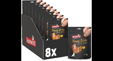 Rosewood Chewy Sticks Kip Medium - Kauwstaven voor Honden - Met Kip & Runderhuid - Graanvrij & Zonder Kunstmatige Toevoegingen - 8 zakjes à 4 kauwstaven