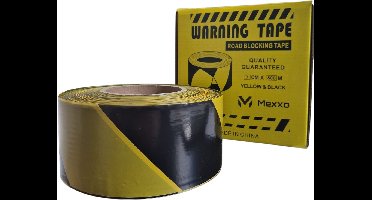 Afzetlint 500 meter - geel zwart - markeerlint - Mexxo